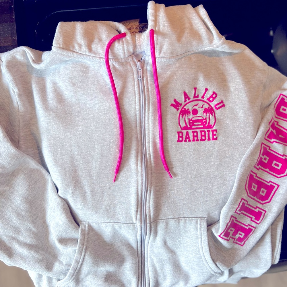 Official BARBIE Zip Hoodie Adult/Teen/Youth/ XXL